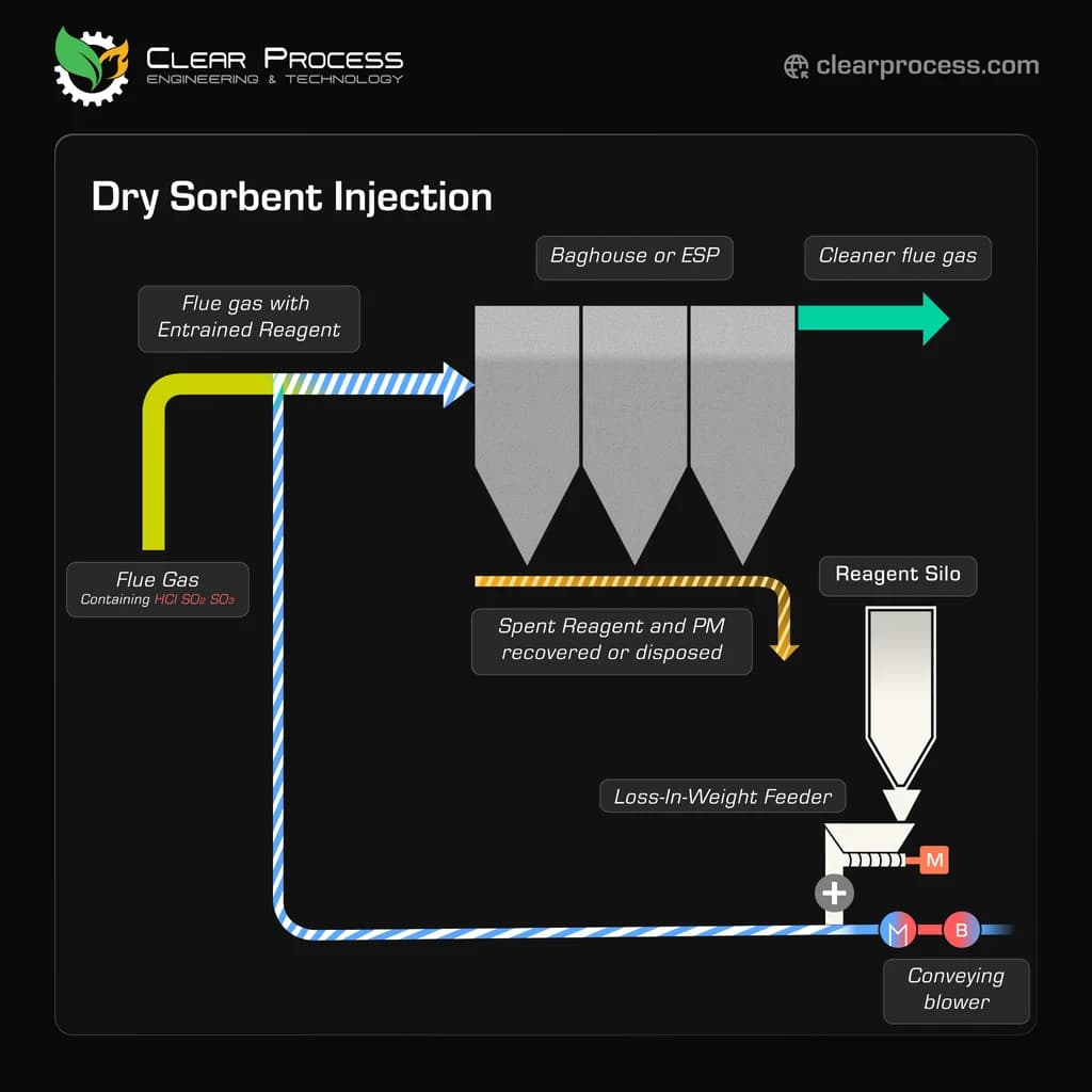 Dry Sorbent Injection: How DSI Systems Control Acid Gas Emissions