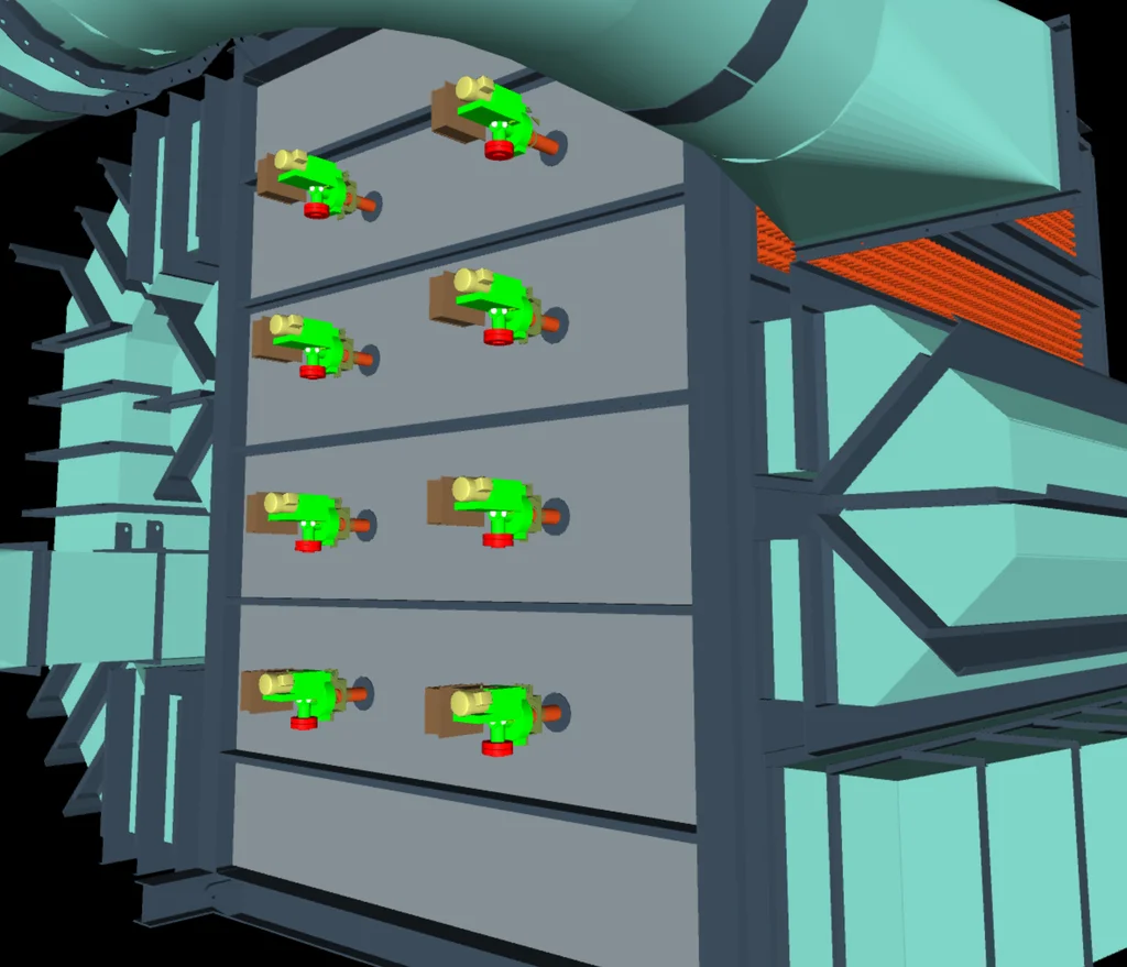 Air Heater with Sootblowers