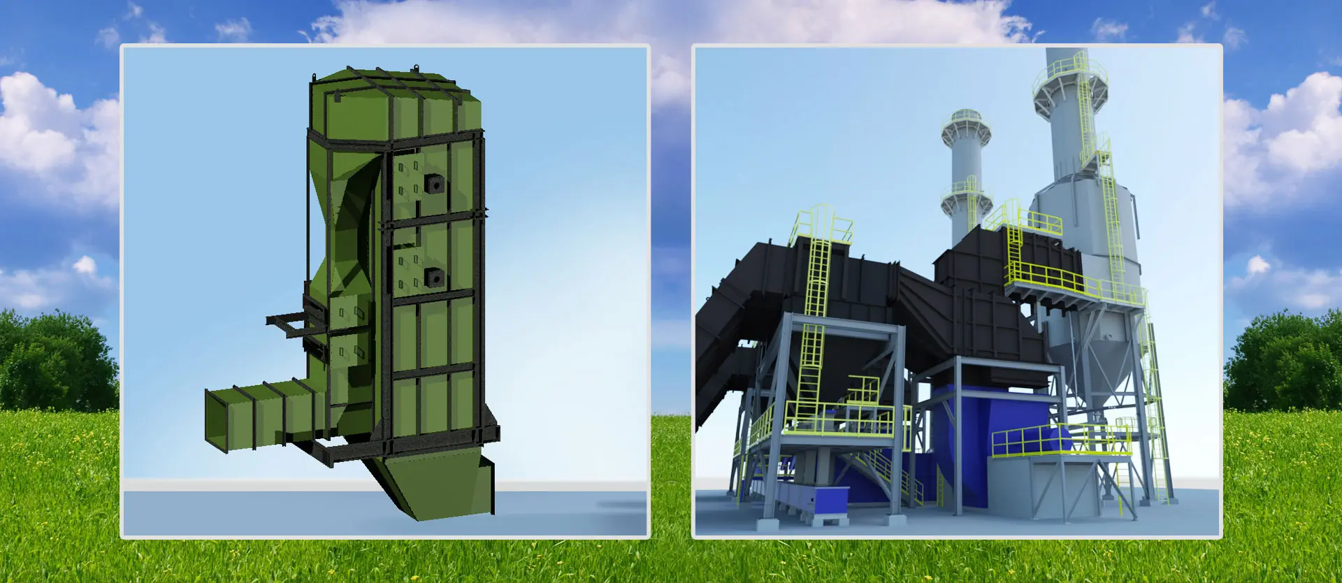 Clear Process Engineering Biomass equipment renderings